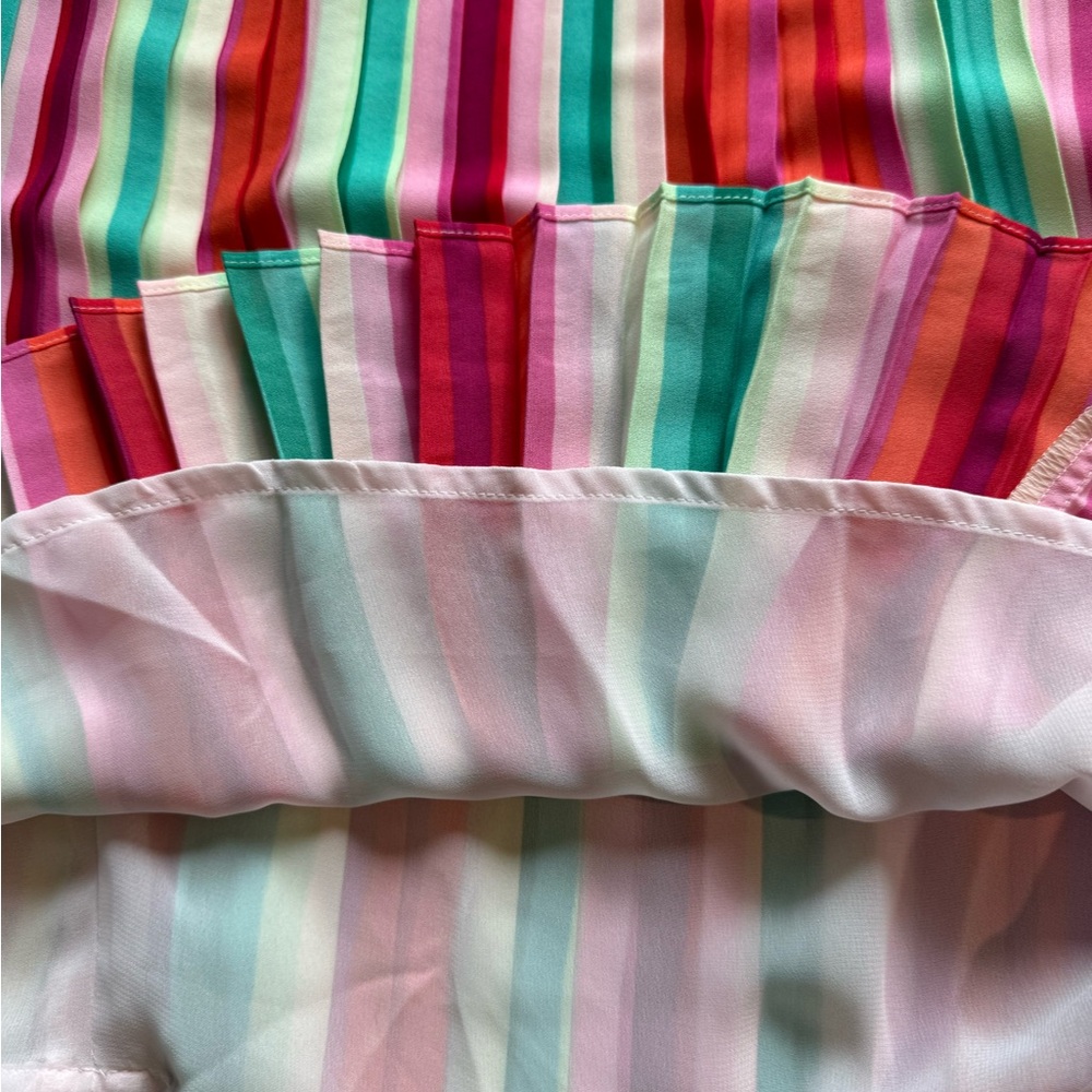 J Crew Sunburst Pleated Skirt Size 12 - Picture 6 of 7